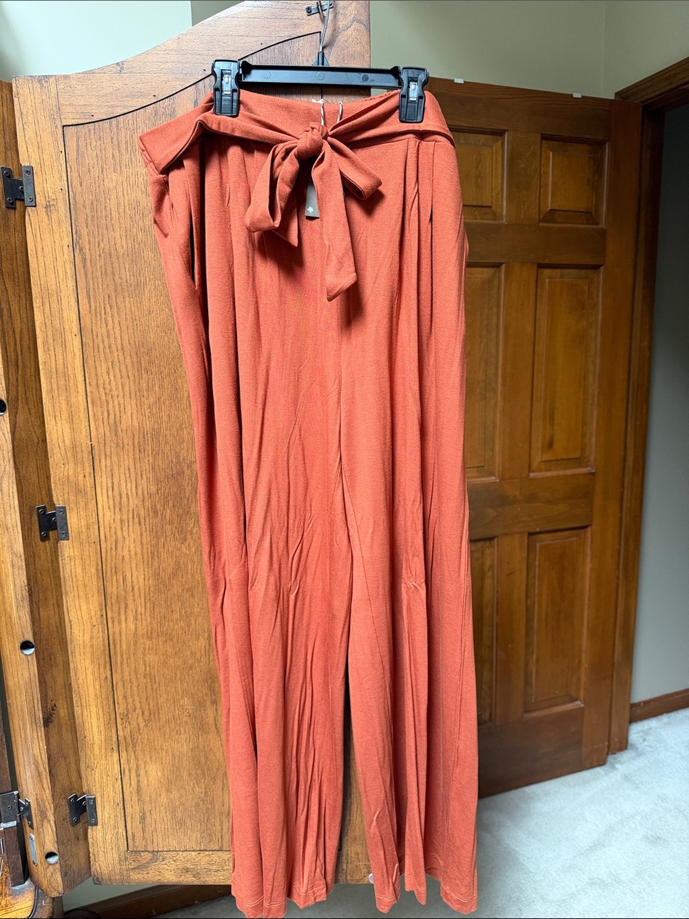 Warm Welcome Matilda Jane Wide-Leg  Pants - Rust Orange